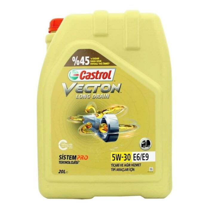 castrol-vecton-5w30-20-lt-motor-yagi.jpg Castrol Vecton Long Drain 5W30 E6/E9 20 Lt Partiküllü Motor Yağı - Görsel 1