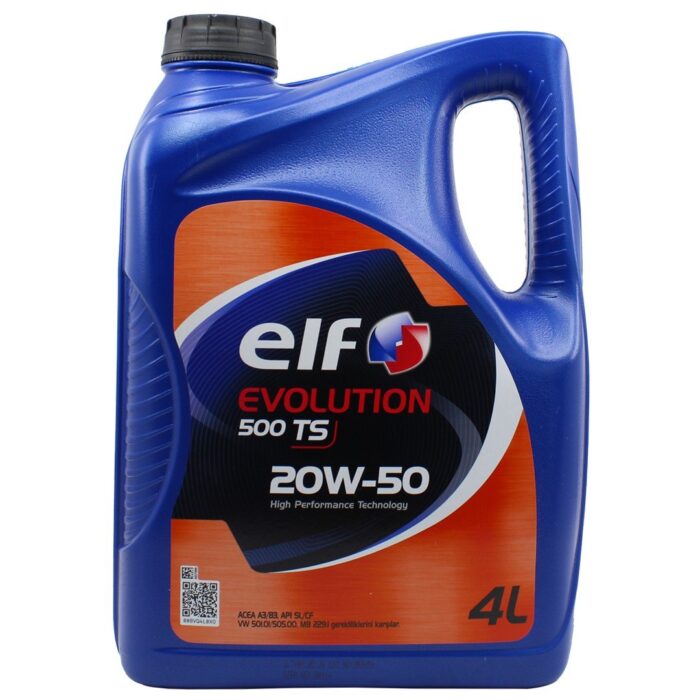 Elf Evolution 500 TS 20W-50 4 Lt Motor Yağı - Görsel 1