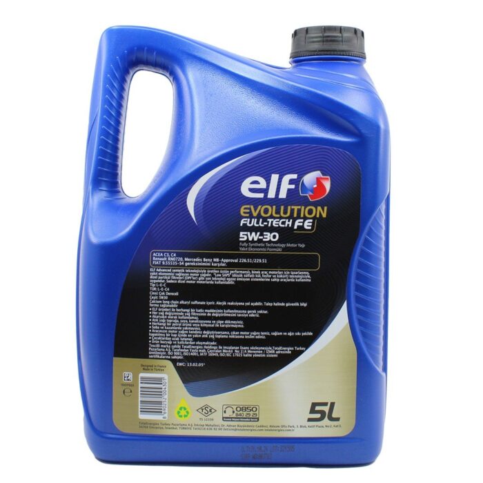 Elf Evolution Full-Tech FE 5W30 5 Lt Motor Yağı - Görsel 2