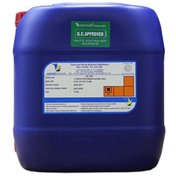 Eurolub CX 735 17 Kg Kesme Yağı - Görsel 1