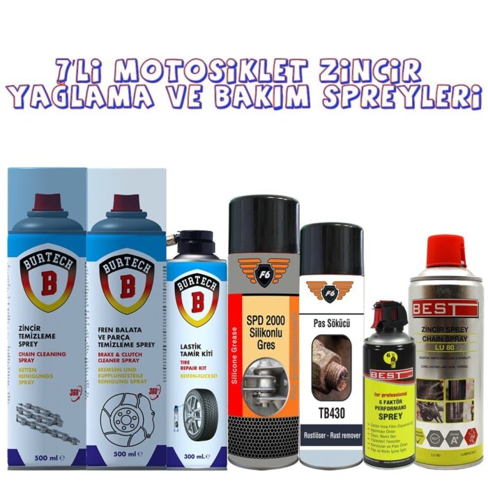 image_1080-1136.jpg Motosiklet Zincir Temizleme ve Bakım 7' li Set - Görsel 1