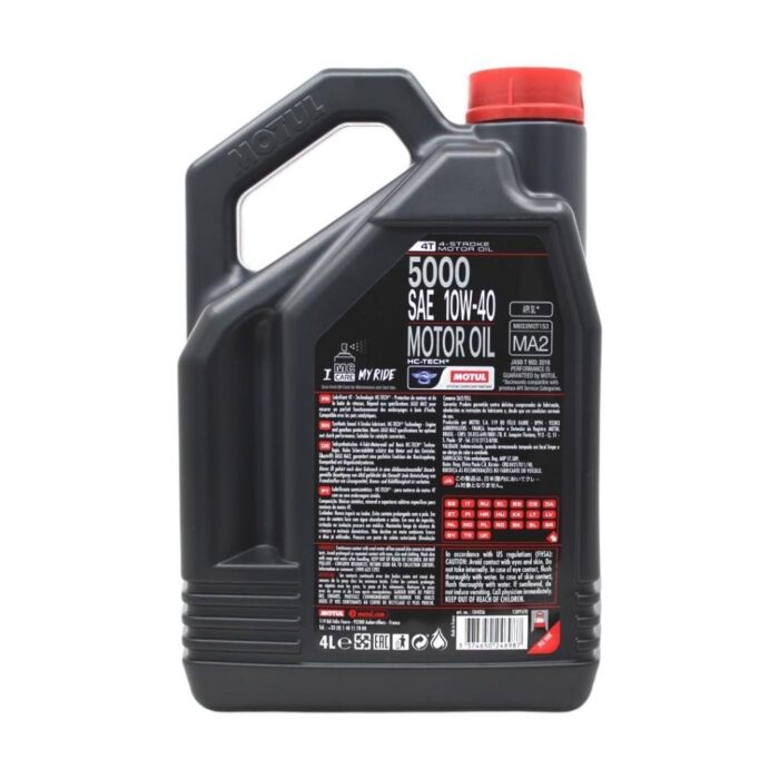Motul 5000 10W40 4T 4 Lt Motosiklet Yağı - Görsel 4