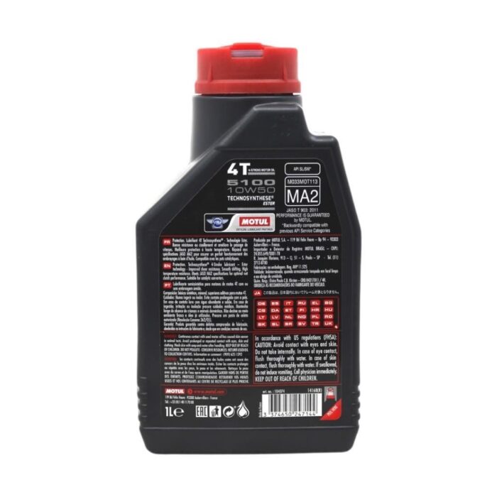 Motul 5100 10W50 4T 1 Lt Motosiklet Yağı - Görsel 4