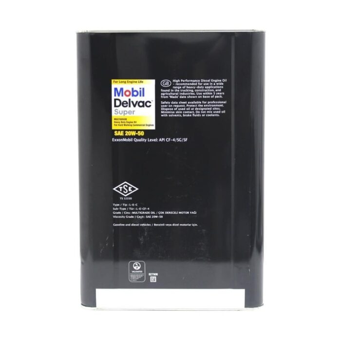 Mobil Delvac Super 20W-50 18 Lt Ağır Dizel Araç Motor Yağı - Görsel 3