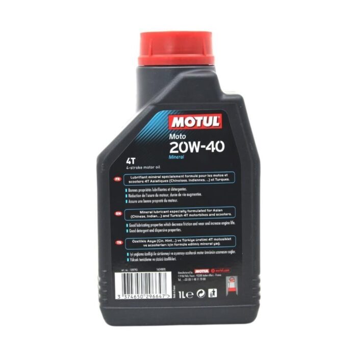 Motul Moto 4T 20W40 1 Lt Mineral Motosiklet Yağı - Görsel 4