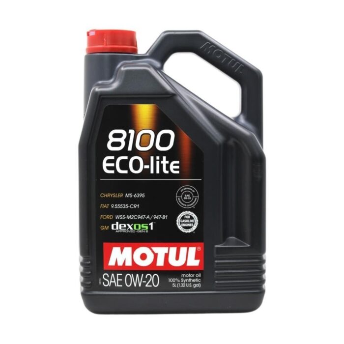 image_1080-176.jpg Motul 8100 Eco-Lite 0W20 5 Lt Tam Sentetik Motor Yağı - Görsel 1
