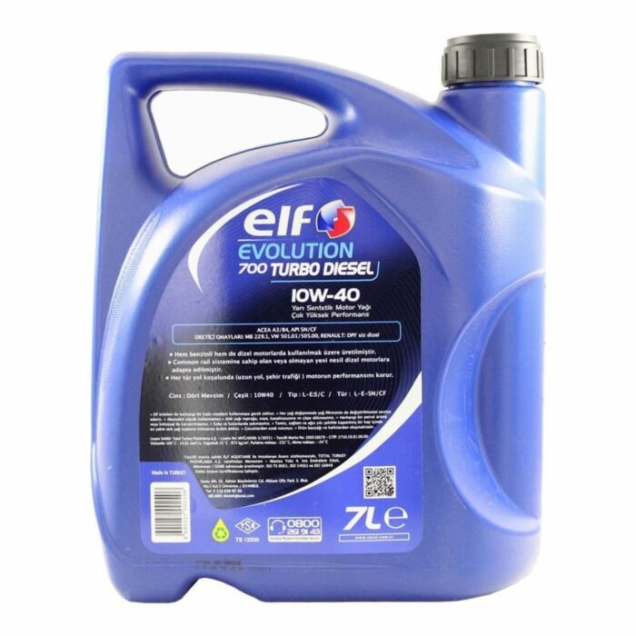 Elf Evolution 700 Turbo Diesel 10W-40 7 Lt Motor Yağı - Görsel 4