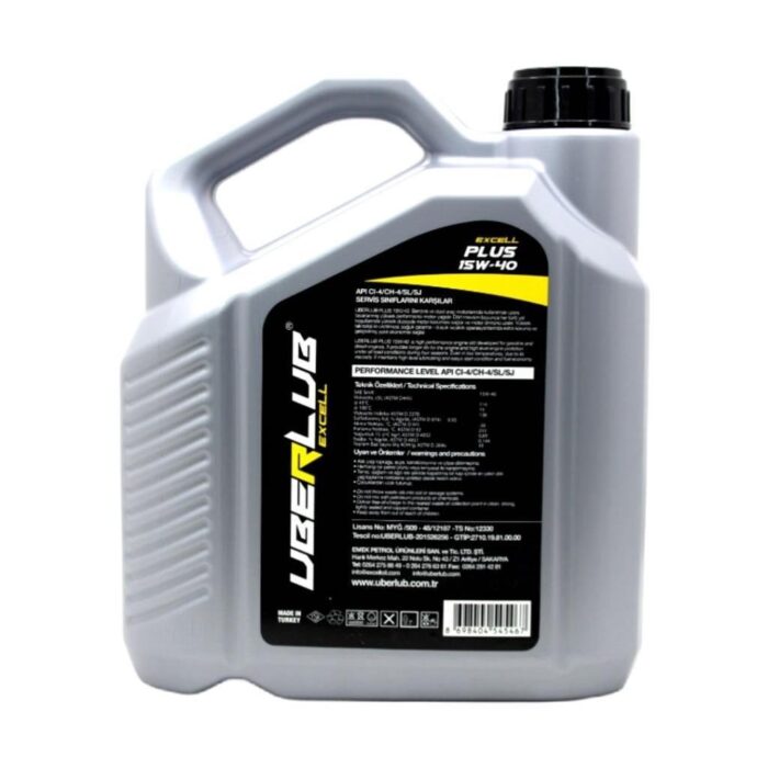 Uberlub Excell Plus 15W40 4 Lt Motor Yağı - Görsel 4