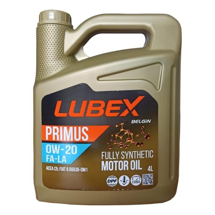 Lubex Primus FA-LA 0W20 4 Lt Tam Sentetik Motor Yağı - Görsel 1