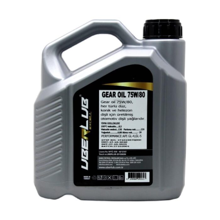 Uberlub Excell Gear 75W80 3 Lt Şanzıman Yağı - Görsel 4