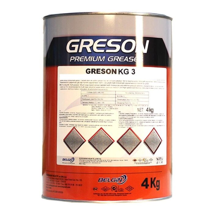 Lubex Greson KG 3 Kauçuklu Gres 4 Kg Kalsiyum Sabunlu Gres - Görsel 1