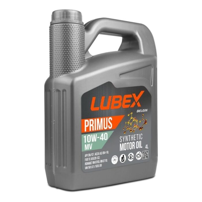 Lubex Primus MV 10W40 4 Lt Sentetik Motor Yağı - Görsel 1
