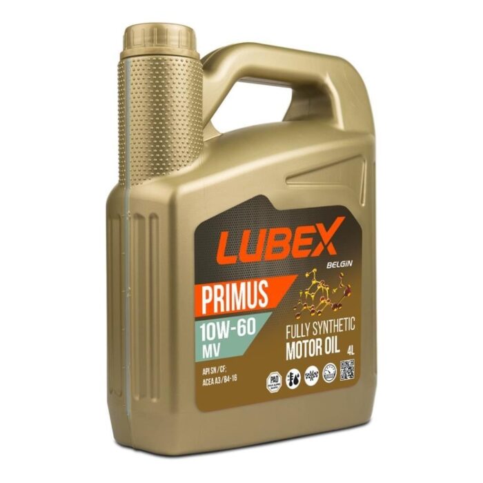 Lubex Primus MV 10W60 4 Lt Tam Sentetik Motor Yağı - Görsel 1