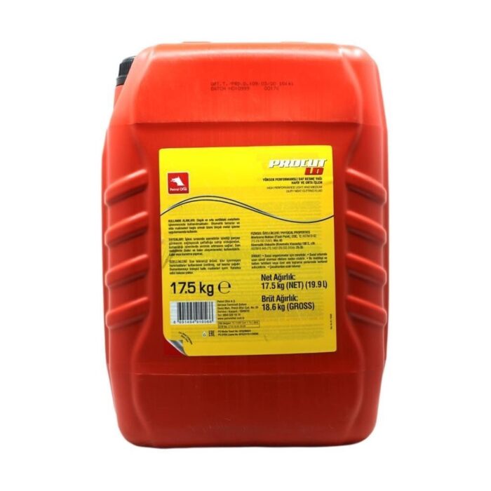 Petrol Ofisi Procut LD 20 Lt Metal Saf Kesme Yağı - Görsel 2