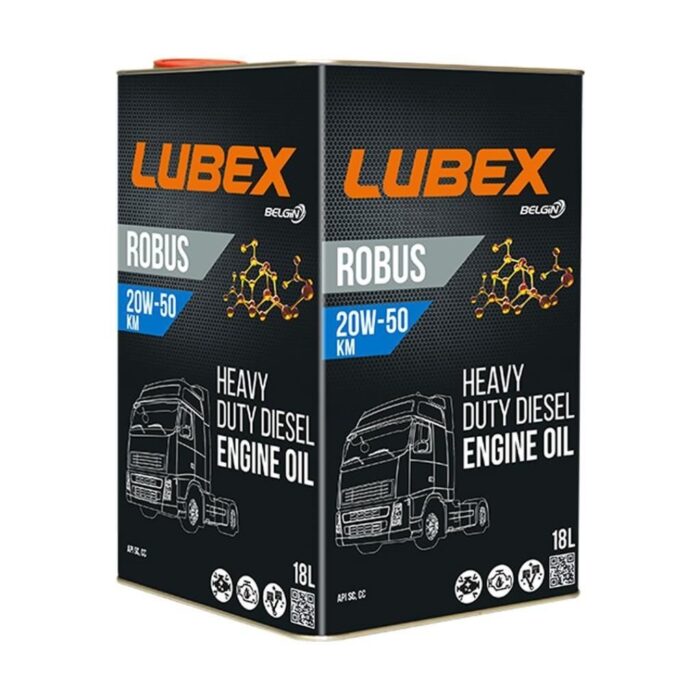 image_1080-81.jpg Lubex Robus KM 20W50 18 Lt Mineral Motor Yağı - Görsel 1