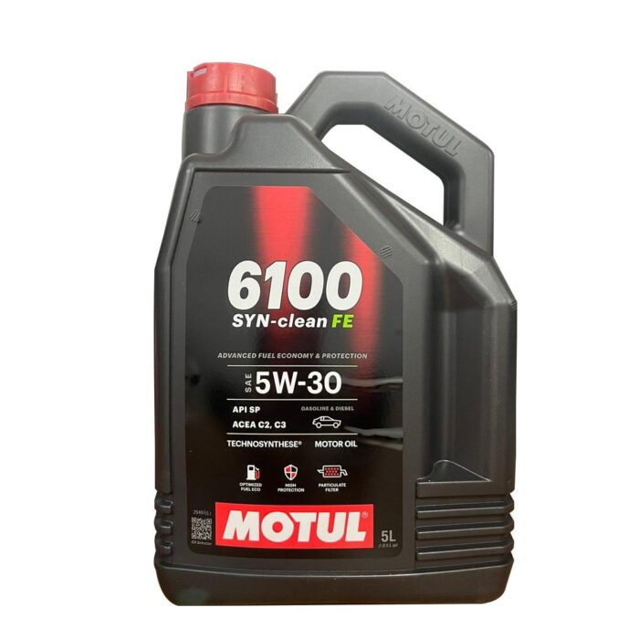 motul-6100-syn-clean-fe-5w30-5-lt.jpg Motul 6100 SYN-Clean FE 5W30 5 Lt Motor Yağı - Görsel 1