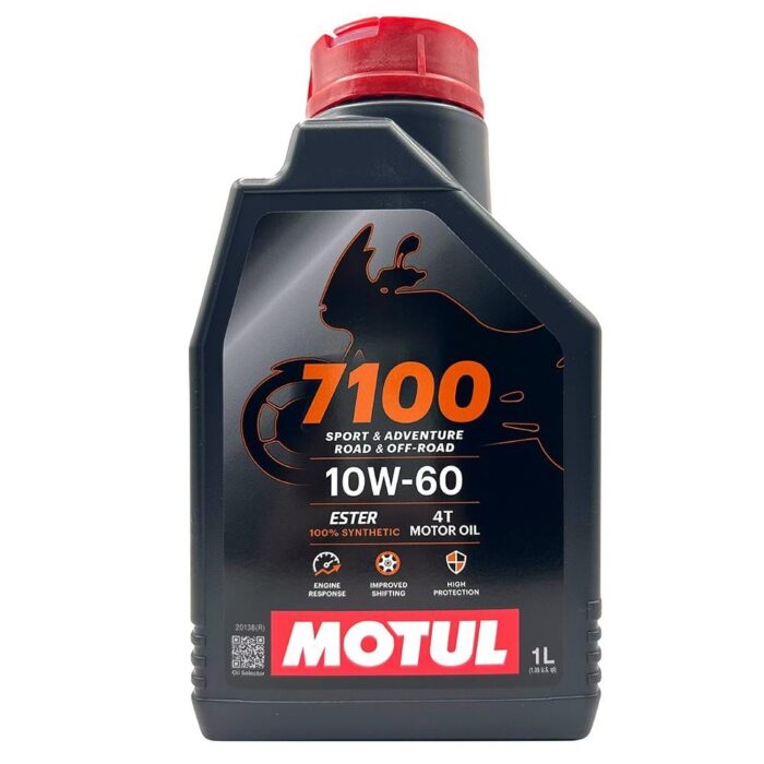 Motul 7100 4T 10W60 1 Lt Motosiklet Yağı - Görsel 1