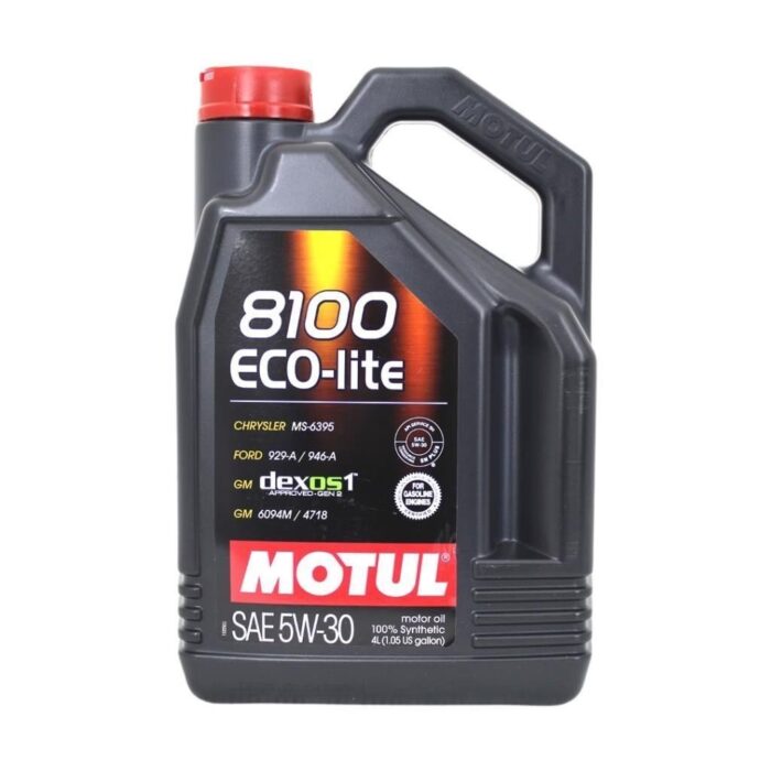 Motul 8100 Eco-Lite 5W30 4 Lt Tam Sentetik Motor Yağı - Görsel 1