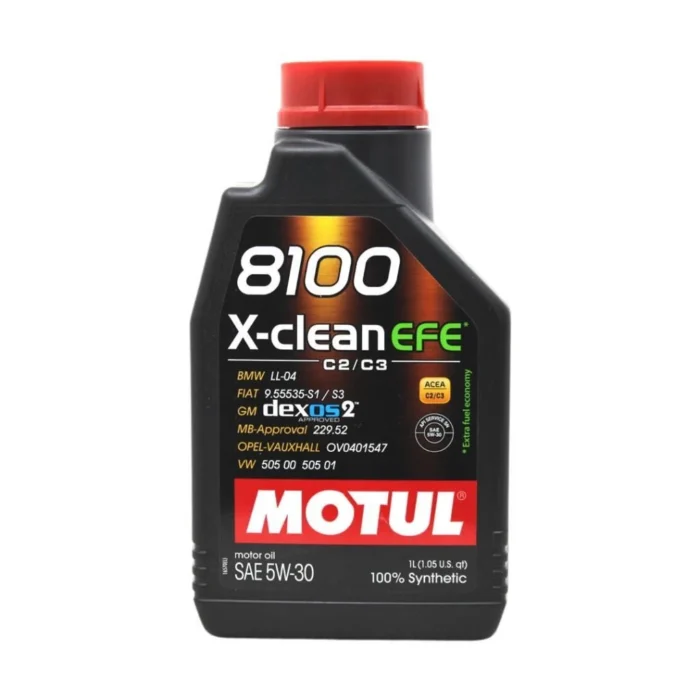 Motul 8100 X-Clean EFE 5W30 1 Lt Tam Sentetik Motor Yağı - Görsel 1