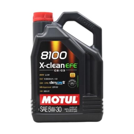 Motul 8100 X-Clean EFE 5W30 4 Litre Tam Sentetik Motor Yağı 2025 Üretim