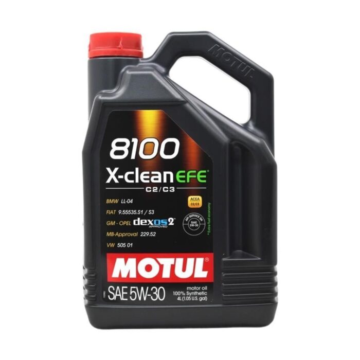motul-8100-x-clean-efe-5w30-4-lt-tam-sentetik-motor-yagi.jpg Motul 8100 X-Clean EFE 5W30 4 Lt Tam Sentetik Motor Yağı - Görsel 1