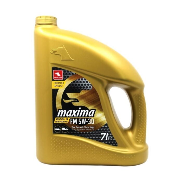 Petrol Ofisi Maxima FM 5W30 7 Lt Tam Sentetik Motor Yağı - Görsel 1