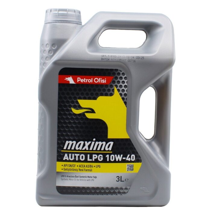 Petrol Ofisi Maxima Auto LPG 10W40 3 Lt Motor Yağı - Görsel 1