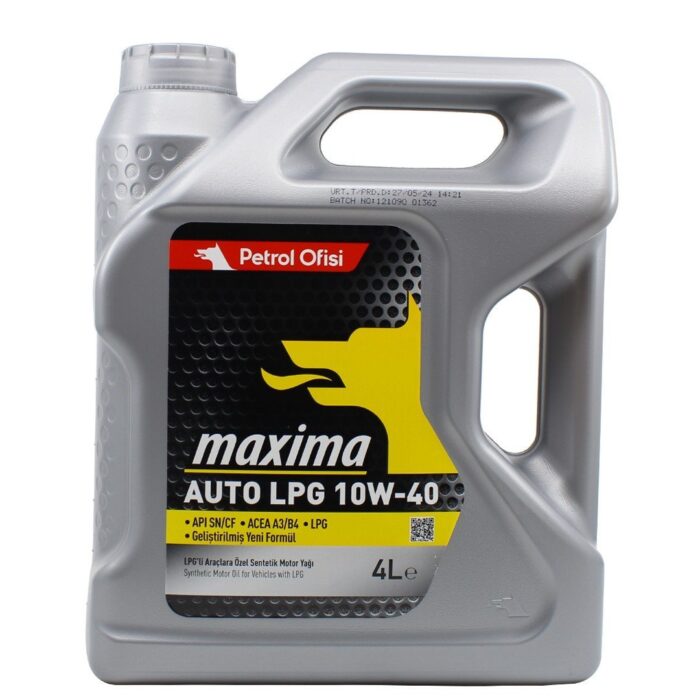 Petrol Ofisi Maxima Auto LPG 10W40 4 Lt Motor Yağı - Görsel 1