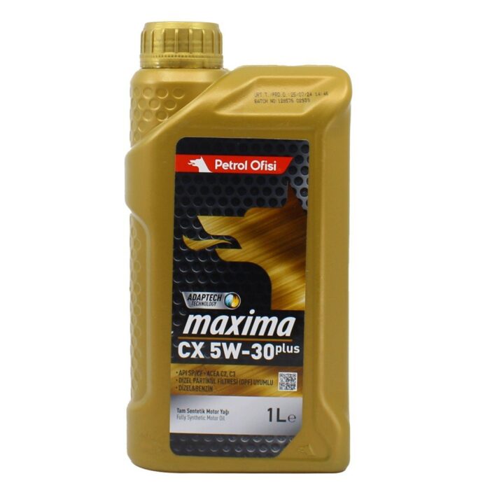 Petrol Ofisi Maxima CX 5W30 1 Lt Tam Sentetik Partiküllü Motor Yağı - Görsel 1