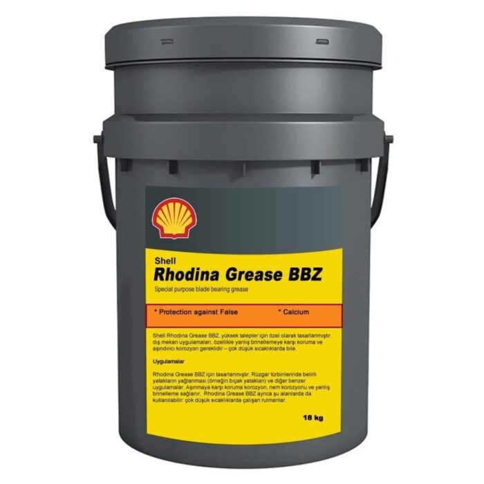 shell-rhodina-bbz-gres.jpg Shell Rhodina BBZ Gres 18 Kg Rüzgar Türbin Yatak Gres Yağı - Görsel 1