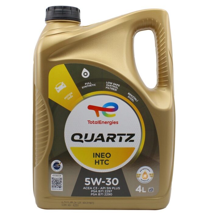 total-quartz-ineo-htc-5w30-4lt.jpg Total Quartz Ineo Htc 5W30 4 Lt Partiküllü Motor Yağı - Görsel 1