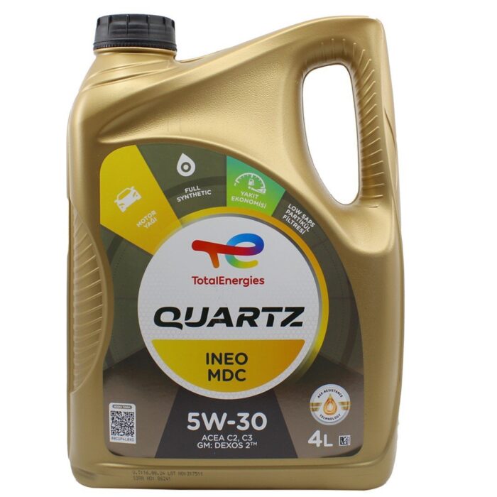 Total Quartz Ineo MDC 5W30 4 Lt Partiküllü Motor Yağı - Görsel 1
