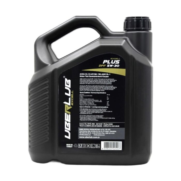 Uberlub Excell Plus 5W30 DPF 5 Lt Tam Sentetik Motor Yağı - Görsel 4
