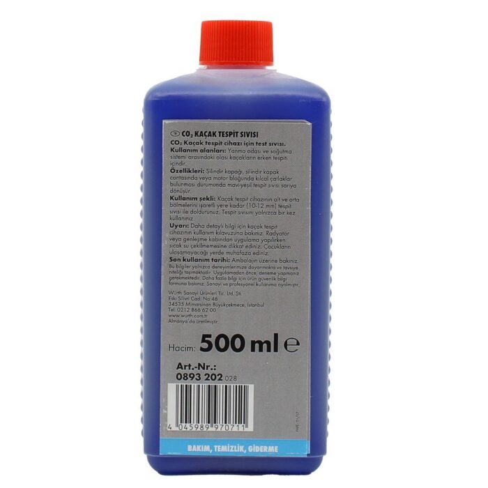 Würth CO2 Test Sıvısı 500 Ml Kaçak Tespit Sıvısı - Görsel 2