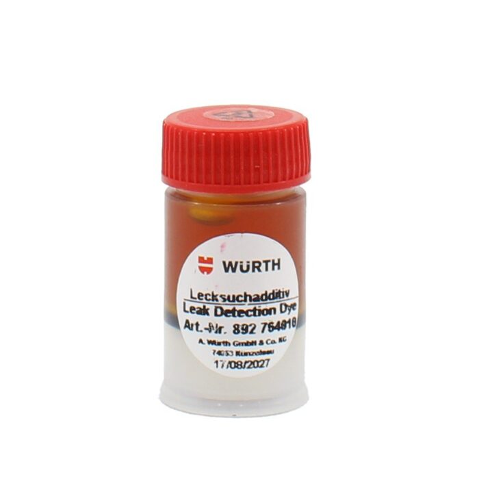 wurth-klima-kacak-arama-sivisi-1.jpg Würth Klima Kaçak Arama Sıvısı 7,5 ML Kartuş Leak Detection Dye - Görsel 1