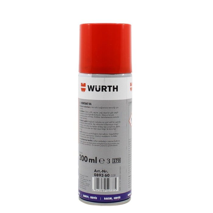 Würth Kontakt OL Oksit Çözücü Sprey 200 ML Oxidation Remover - Görsel 2
