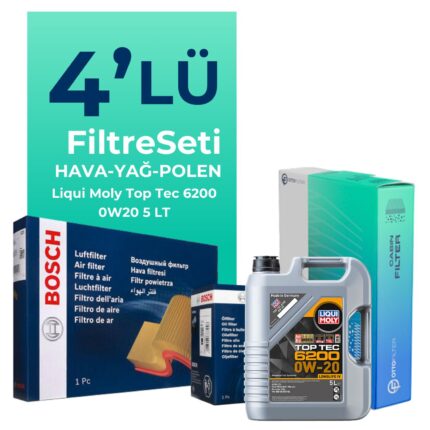 Bosch Audi A6 45 Tfsi Filtre Bakım Seti Liqui Moly Motor Yağlı (2020-2024) 4 Lü