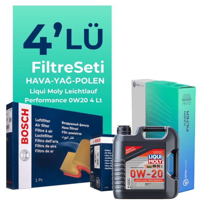 BOSCH Ford Focus 1.5 Benzin Filtre Bakım Seti Liqui Moly Motor Yağlı (2018-2024) 4 Lü - Görsel 1