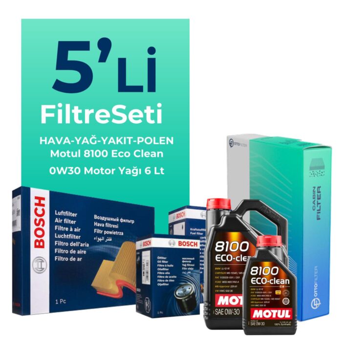 bosch-ford-mondeo-2-0-dizel-filtre-bakim-seti-motul-motor-yagli-2015-2018-5-li-120037 BOSCH Ford Mondeo 2.0 Dizel Filtre Bakım Seti Motul Motor Yağlı (2015-2018) 5 Li - Görsel 1