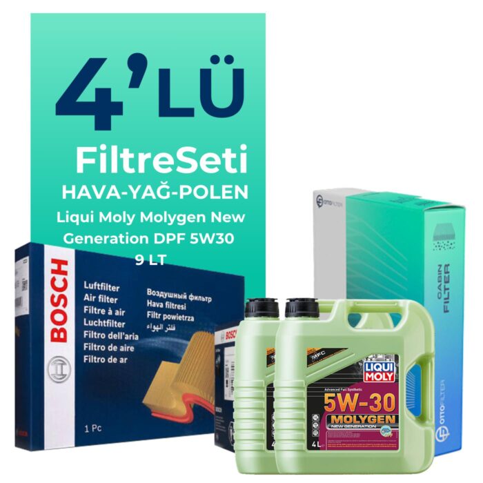 BOSCH Ford Ranger 3.2 Dizel Filtre Bakım Seti Liqui Moly Motor Yağlı (2012-2019) 4 Lü - Görsel 1
