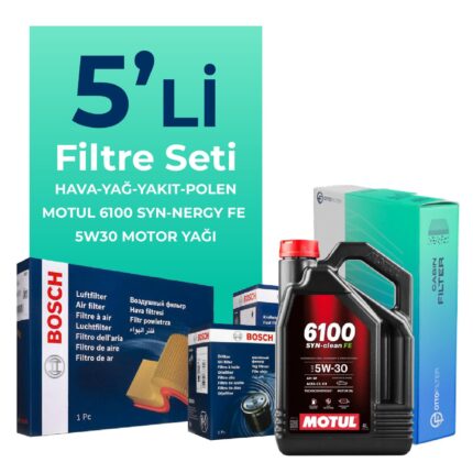 BOSCH Ford Transit V347 2.4 Dizel Filtre Bakım Seti Motul Motor Yağlı (2006-2013) 5 Li