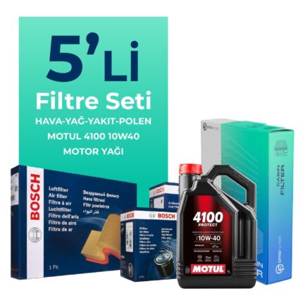 BOSCH Jeep Grand Cherokee 2.7 Dizel Filtre Bakım Seti Motul Motor Yağlı (1998-2006) 5 Li