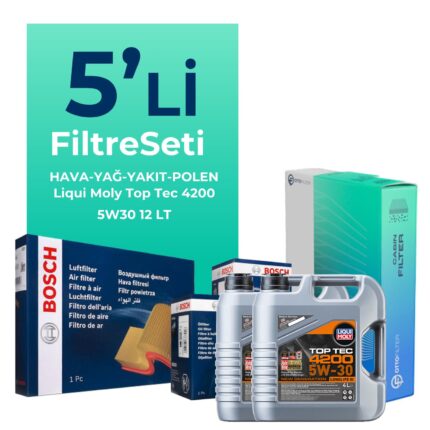 BOSCH Mercedes Sprinter 316 Dizel Filtre Bakım Seti Liqui Moly Motor Yağlı (2011-2021) 5 Li