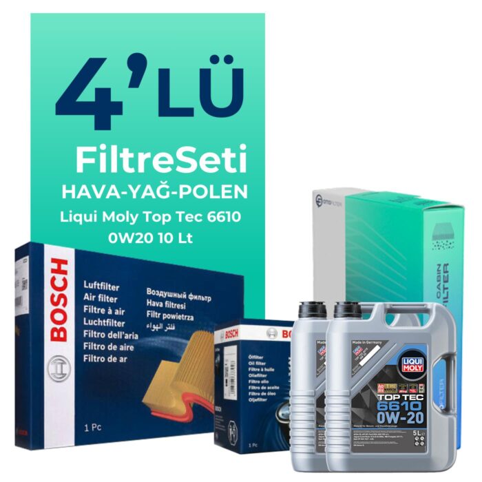 BOSCH Mercedes Vito 114 CDI 2.0 Dizel Filtre Bakım Seti Liqui Moly Motor Yağlı (2019-2024) 4 Lü - Görsel 1
