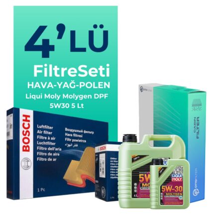 BOSCH Mitsubishi Outlander 2.0 Filtre Bakım Seti Liqui Moly Motor Yağlı (2007-2012) 4 Lü
