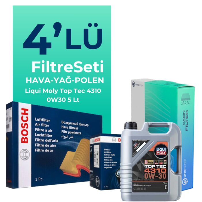 bosch-opel-grandland-1-6-dizel-filtre-bakim-seti-liqui-moly-motor-yagli-2017-2024-4-lu-122420 BOSCH Opel Grandland 1.6 Dizel Filtre Bakım Seti Liqui Moly Motor Yağlı (2017-2024) 4 Lü - Görsel 1