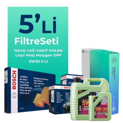 BOSCH Opel Zafira 1.6 Dizel Filtre Bakım Seti Liqui Moly Motor Yağlı (2013-2019) 5 Li
