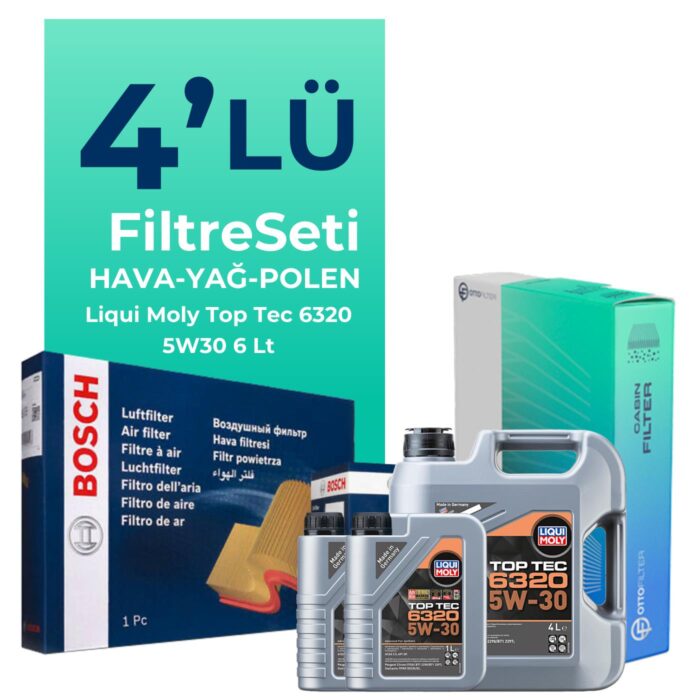 BOSCH Peugeot Expert 1.5 Dizel Filtre Bakım Seti Liqui Moly Motor Yağlı (2017-2025) 4 Lü - Görsel 1
