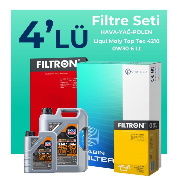 filtron-audi-a4-40-tdi-filtre-bakim-seti-liqui-moly-motor-yagli-2020-2024-4-lu-121861 Filtron Audi A4 40 TDi Filtre Bakım Seti Liqui Moly Motor Yağlı (2020-2024) 4 Lü - Görsel 1