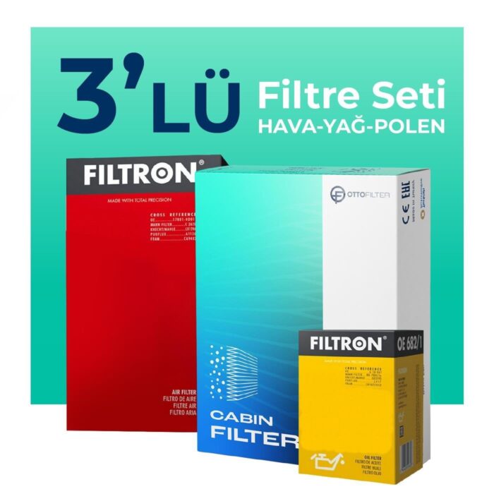 Filtron Audi Q5 40 TDi Filtre Bakım Seti (2021-2024) 3 LÜ - Görsel 1